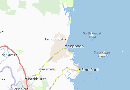 Mapa Yeppoon