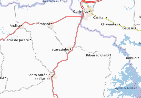 Karte Stadtplan Jacarezinho