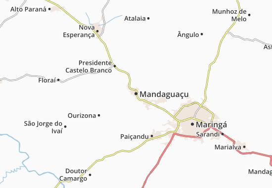 Kaart Plattegrond Mandaguaçu