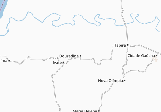 Kaart Plattegrond Douradina