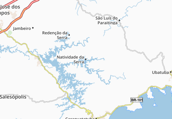 Mapa Natividade da Serra