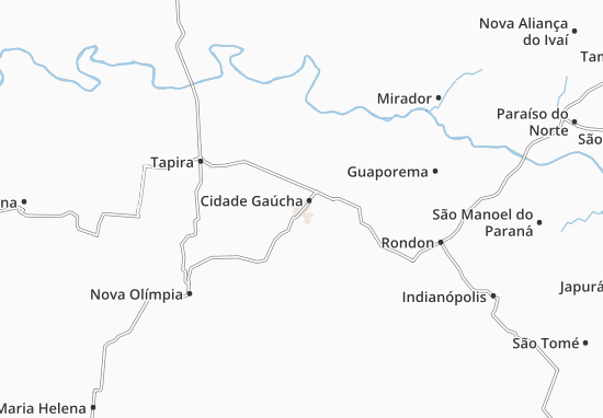 Cidade Gaúcha Map