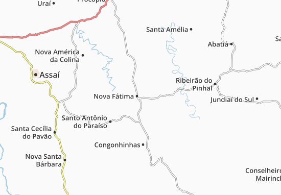 Nova Fátima Map