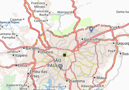 Karte Stadtplan Santa teresinha