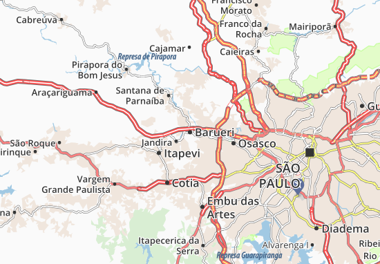 Karte Stadtplan Barueri