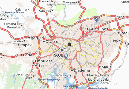 Mapa Pacaembu