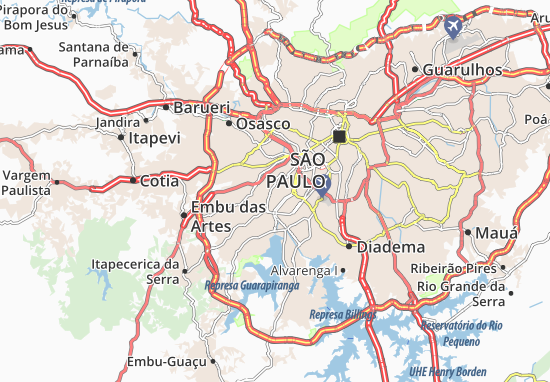 Mapa Paraisópolis