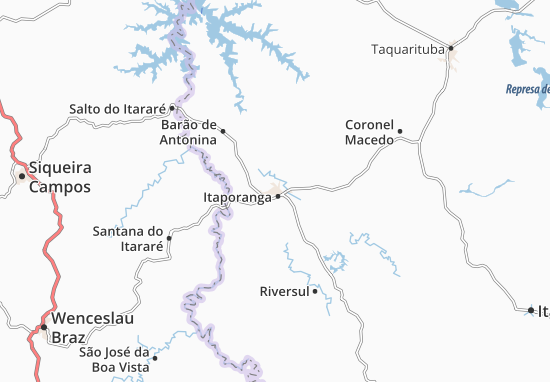 Mapa Itaporanga