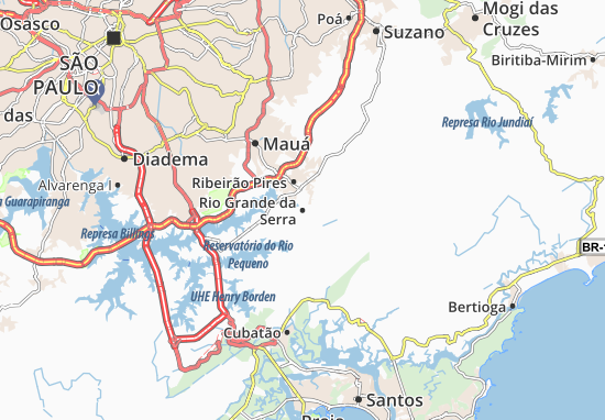 Mapa Rio Grande da Serra