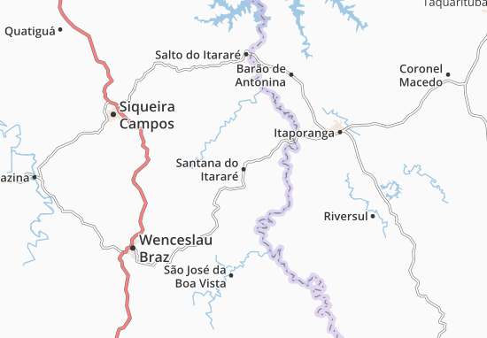 Santana do Itararé Map