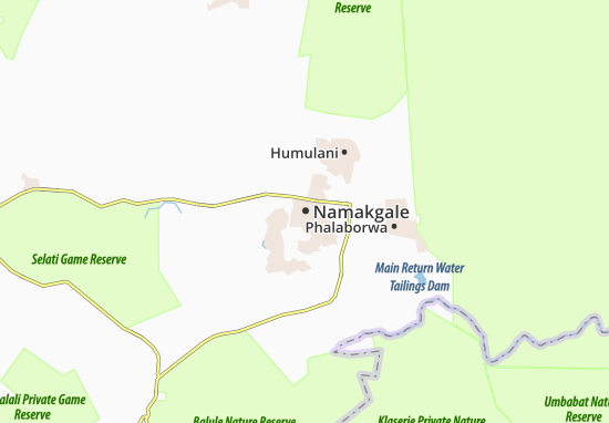 Mapa Namakgale