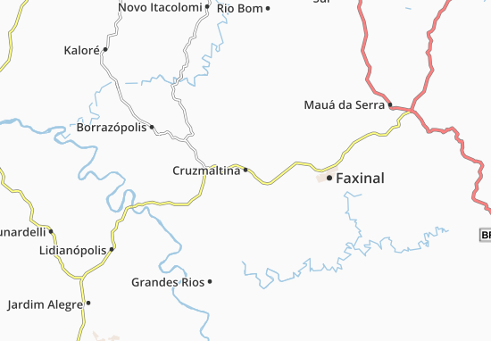 Karte Stadtplan Cruzmaltina