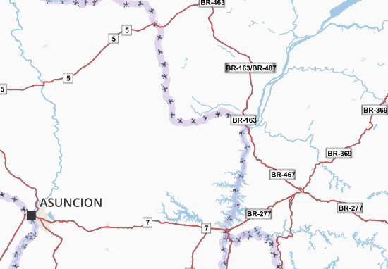 Mapa Canindeyu