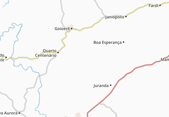 Mapa Rancho Alegre d&#x27;Oeste