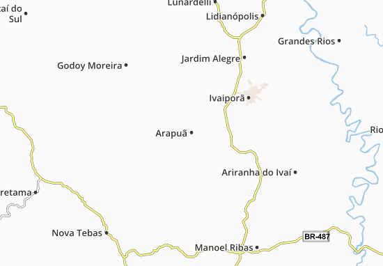 Kaart Plattegrond Arapuã