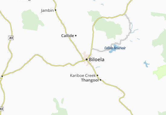 Karte Stadtplan Biloela