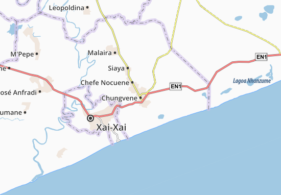 Mapa Chungvene