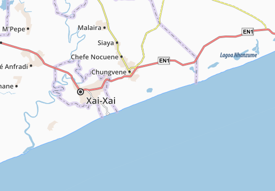 Mapa Praia do Chogoene