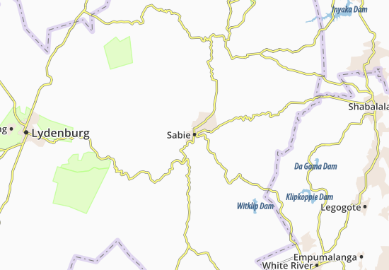 Mapa Sabie