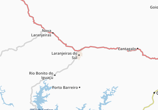 Kaart Plattegrond Laranjeiras do Sul