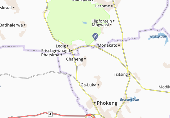 Mapa Chaneng