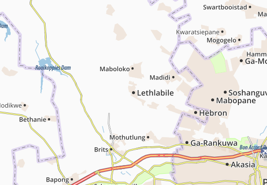 Mapa Lethlabile