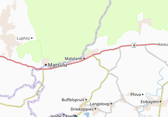 Mapa Malalane