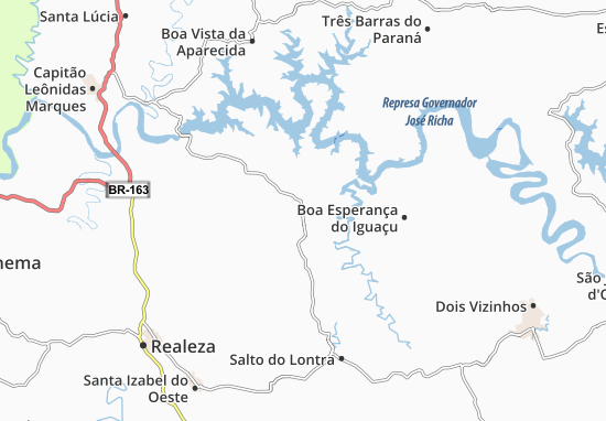 Mapa Nova Prata do Iguaçu