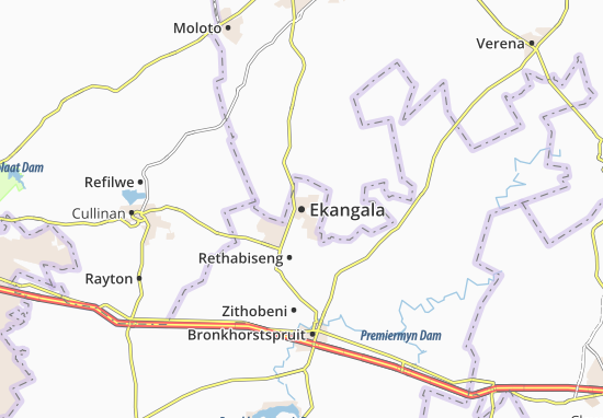 Mapa Ekangala