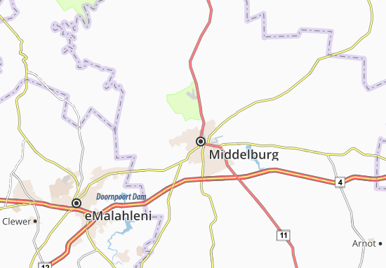 Karte Stadtplan Mhluzi