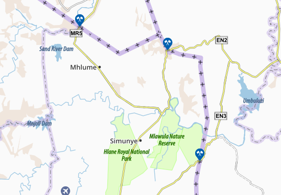 Mapa Thambankulu
