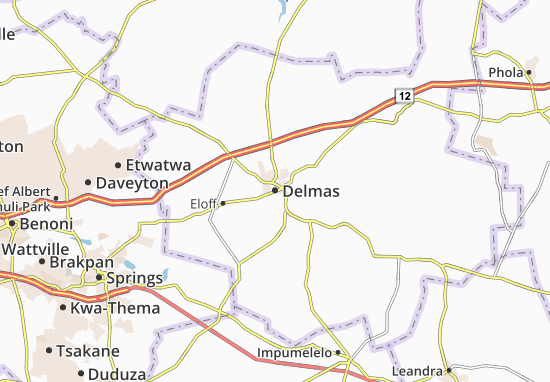 Mapa Delmas