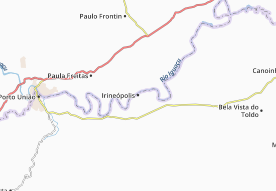 Mapa Irineópolis