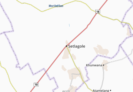 Mapa Setlagole