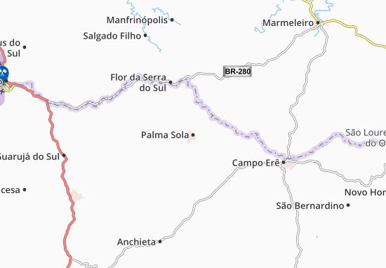 Mapa Palma Sola