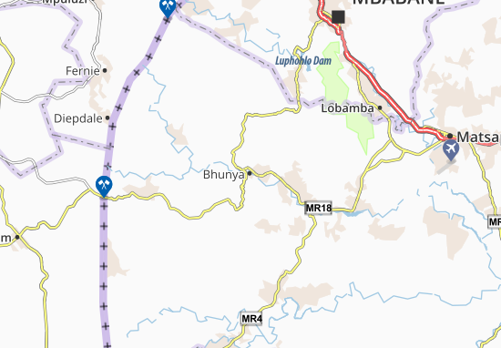 Mapa Bhunya