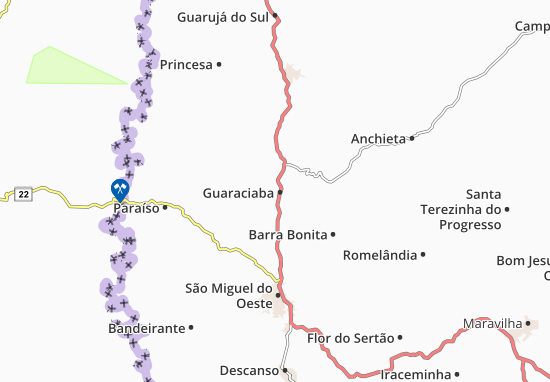 Mapa Guaraciaba