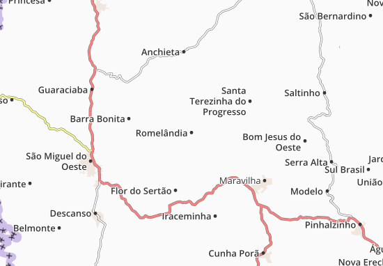Mapa Romelândia
