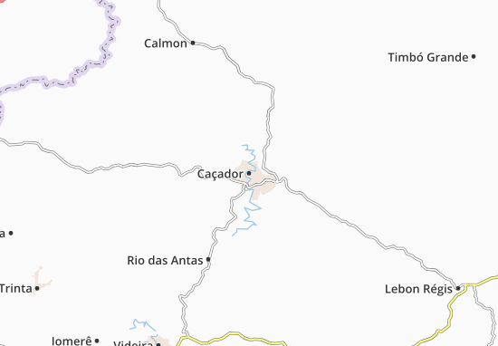 Kaart Plattegrond Caçador