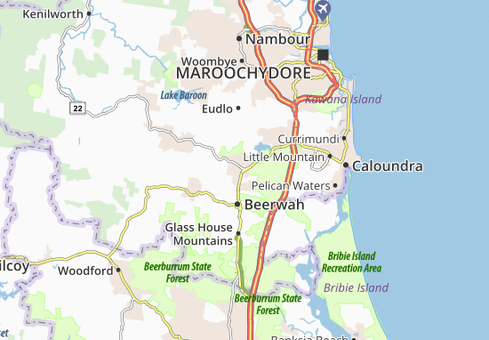 Mapa Landsborough