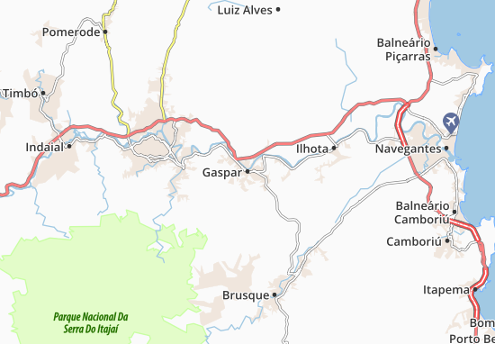 Karte Stadtplan Gaspar