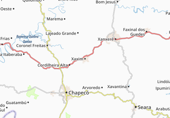 Xaxim Map