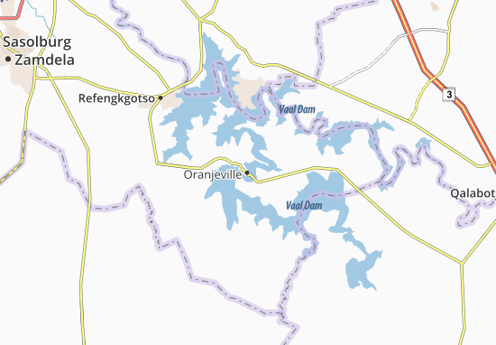 Mapa Oranjeville