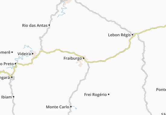 Mapa Fraiburgo