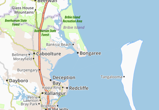 Karte Stadtplan Bongaree