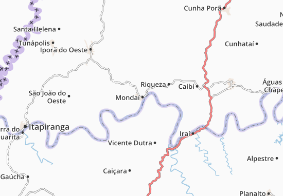 Karte Stadtplan Mondaí