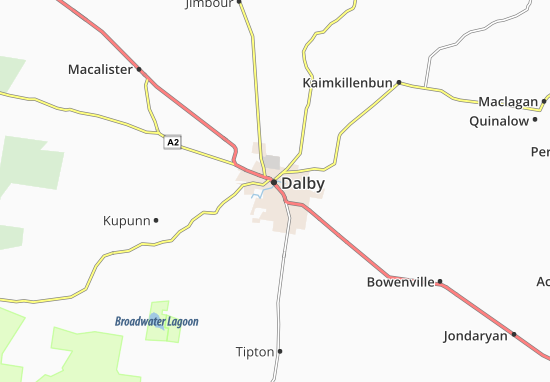 Karte Stadtplan Dalby