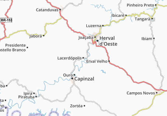 Kaart Plattegrond Lacerdópolis