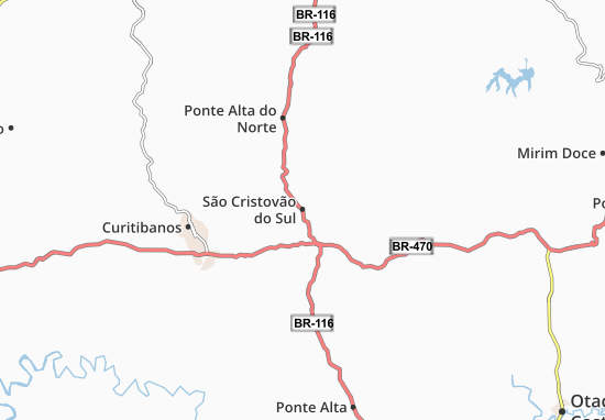Mapa São Cristovão do Sul