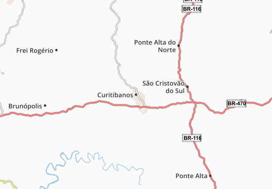 Mapa Curitibanos